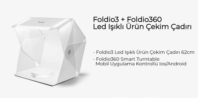 Foldio3+F360 ortalı ilan içi paket içeriği